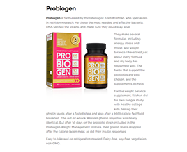 Lynda Lippin, “Why I Take Probiotics”