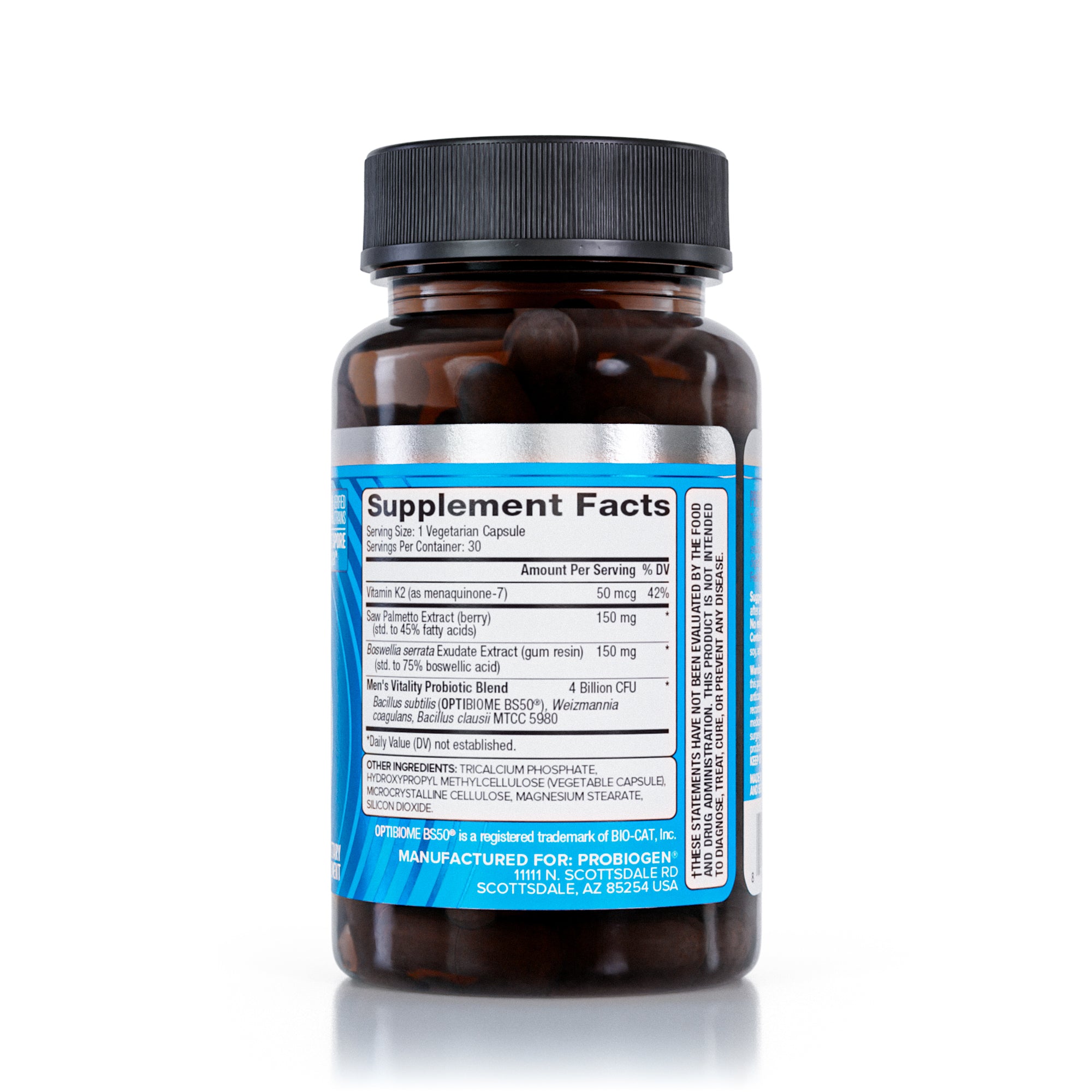 Probiogen® Men's Vitality Spore Probiotic Supplement